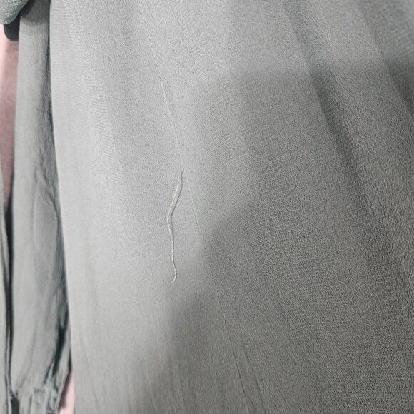 LUXE by Seraphine Maternity Nursing Dress Size 6 Green Gauze over Jersey - Picture 10 of 11